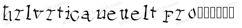 hrlvrticaneuelt pro字体转换